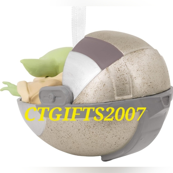 2020 Hallmark Star Wars The Mandalorian The Child Baby Yoda Ornament VHTF BNIWB. - Picture 7 of 10